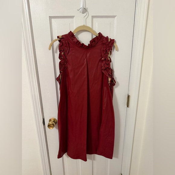 TCEC Red Ruffle Dress - Picture 1 of 3